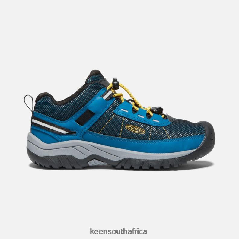 Mykonos Blue-Yellow Older ' Targhee Sport Vent Hiking Trainers Mykonos Blue-Keen Yellow R268B287 Keen Featured