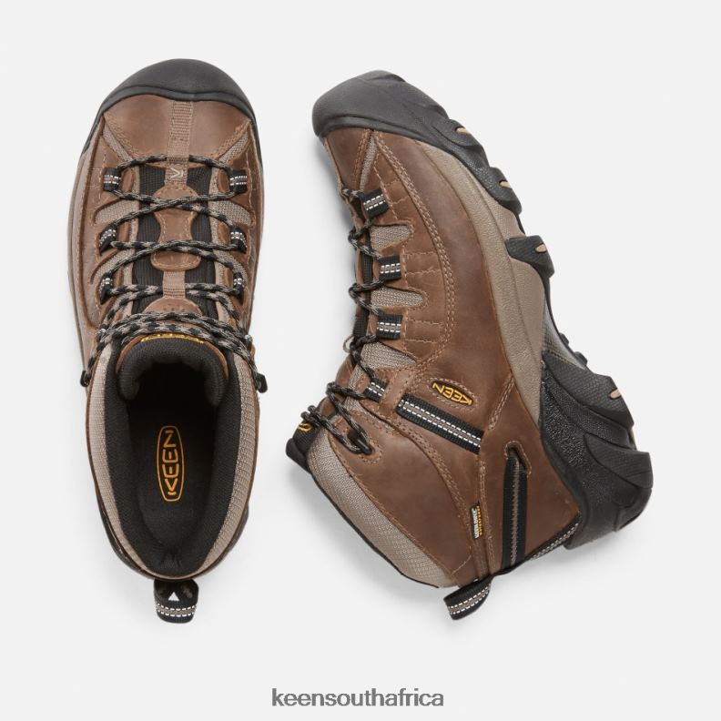 TARGHEE II WATERPROOF MID HIKING BOOTS Shitake-Brindle R268B251 Keen Featured