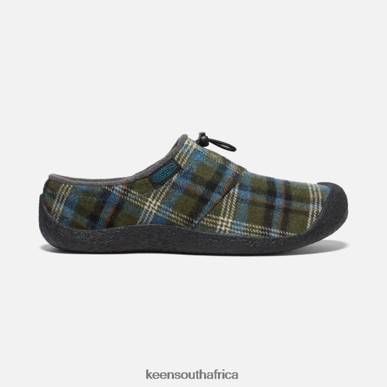 New Howser III Slide Green Plaid-Black R268B292 Keen Featured