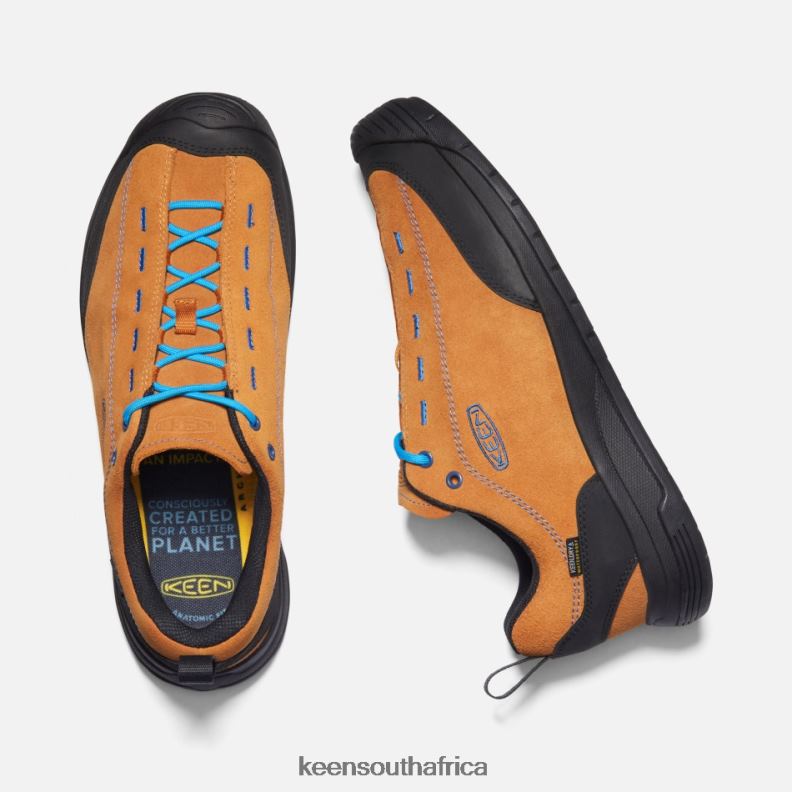 Jasper II Waterproof Suede Leather Trainers Pumpkin Spice-Black R268B4 Keen Featured