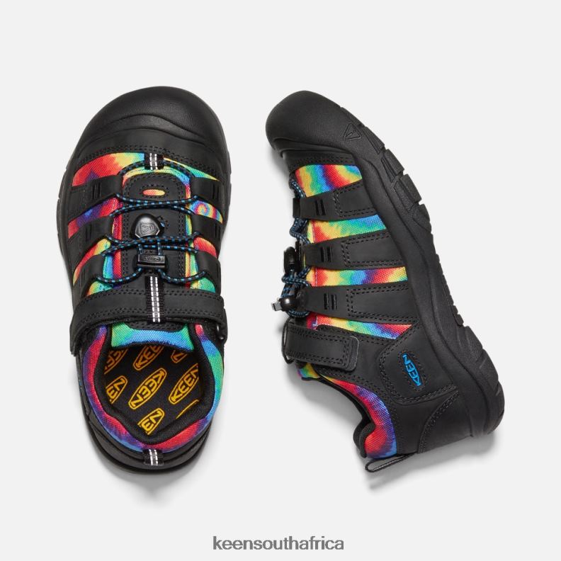 Big \' Newport Shoe Black-Original Tie Dye R268B591 Keen Kids