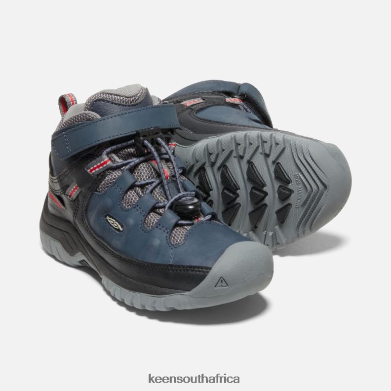 Little \' Targhee Waterproof Boot Blue Nights-Red Carpet R268B537 Keen Kids