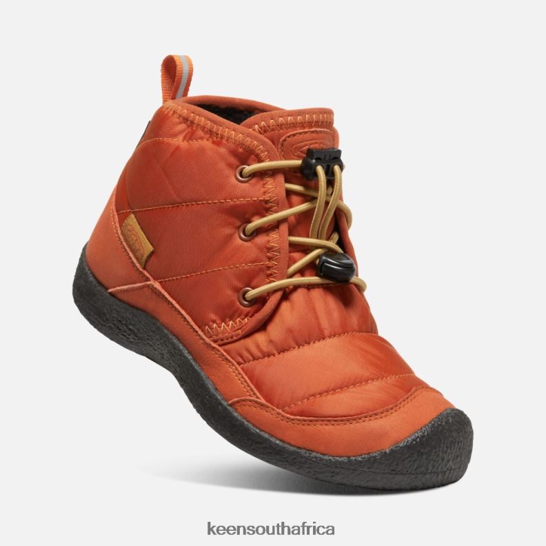 Big \' Howser II Waterproof Chukka Potters Clay-Black R268B561 Keen Kids