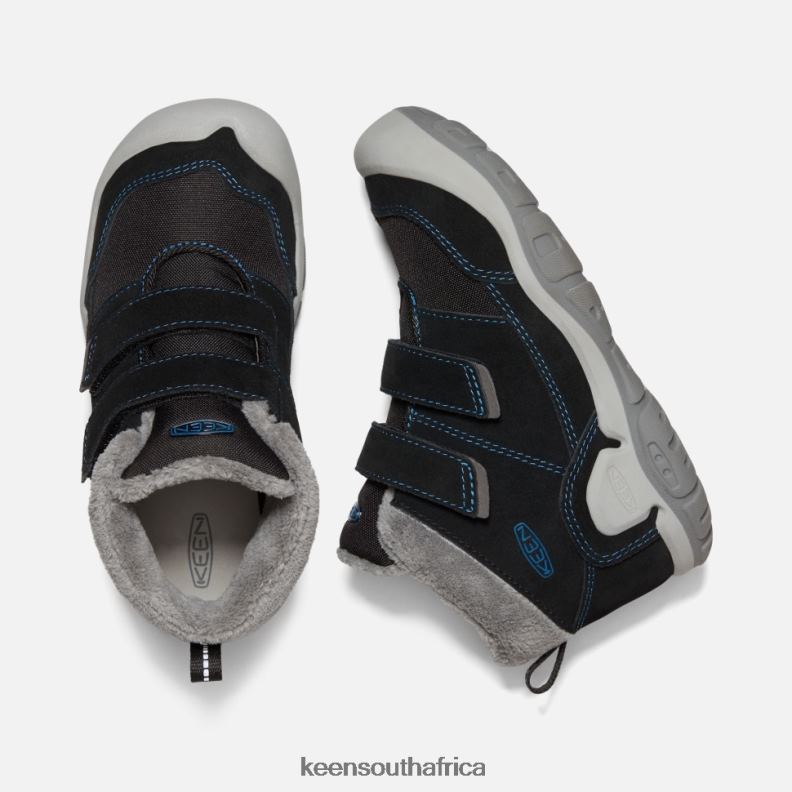 Big \' Knotch Double Strap Chukka Black-Mykonos Blue R268B546 Keen Kids