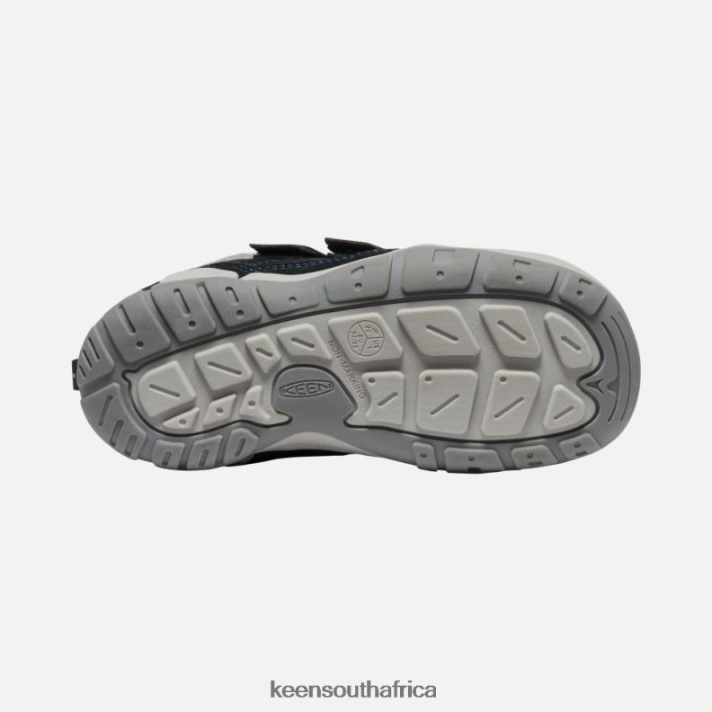 Big \' Knotch Double Strap Chukka Black-Mykonos Blue R268B546 Keen Kids