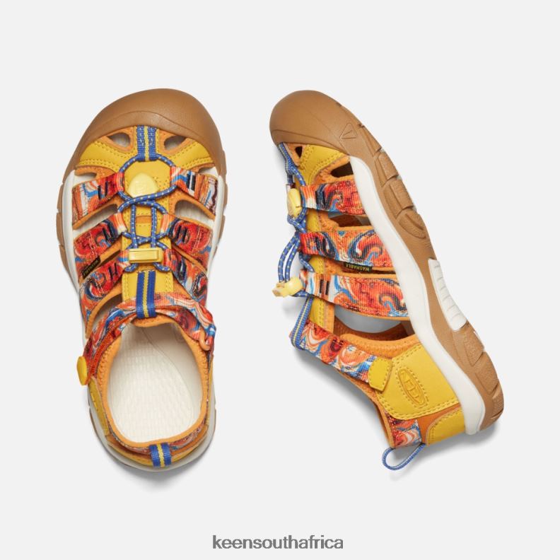 Big \' Newport x Outdoor Afro Orange Peel-Yellow R268B409 Keen Kids