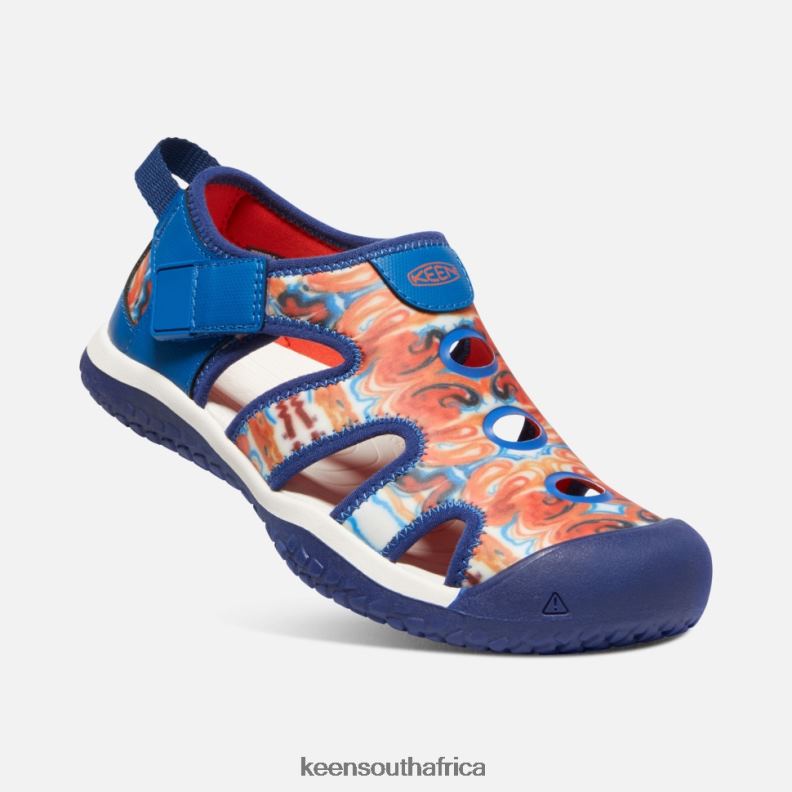Big \' Stingray x Outdoor Afro Orange Peel-Blue R268B410 Keen Kids