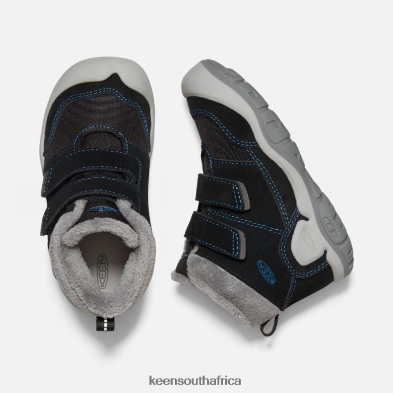 Little \' Knotch Double Strap Chukka Black-Mykonos Blue R268B557 Keen Kids