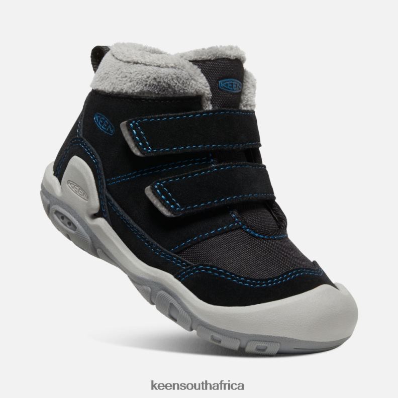 Little \' Knotch Double Strap Chukka Black-Mykonos Blue R268B557 Keen Kids