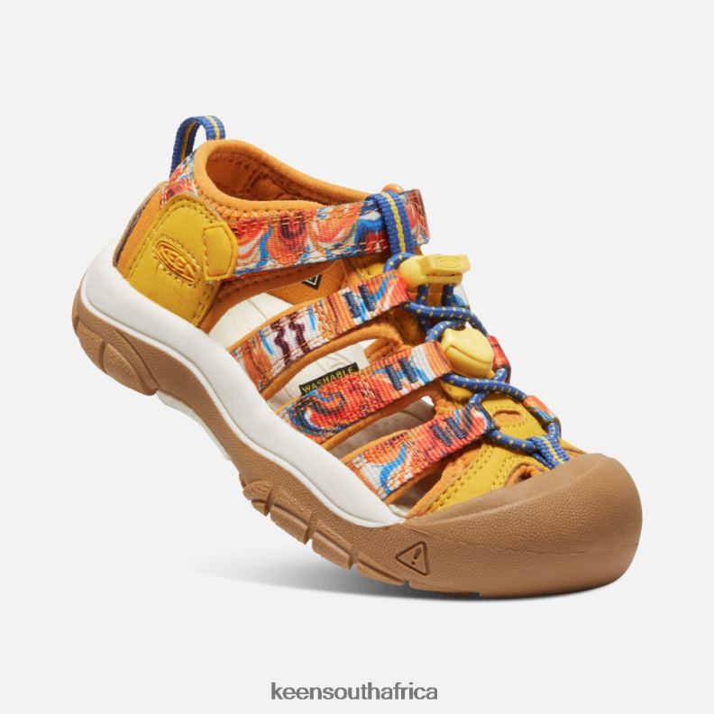 Little \' Newport x Outdoor Afro Orange Peel-Yellow R268B408 Keen Kids