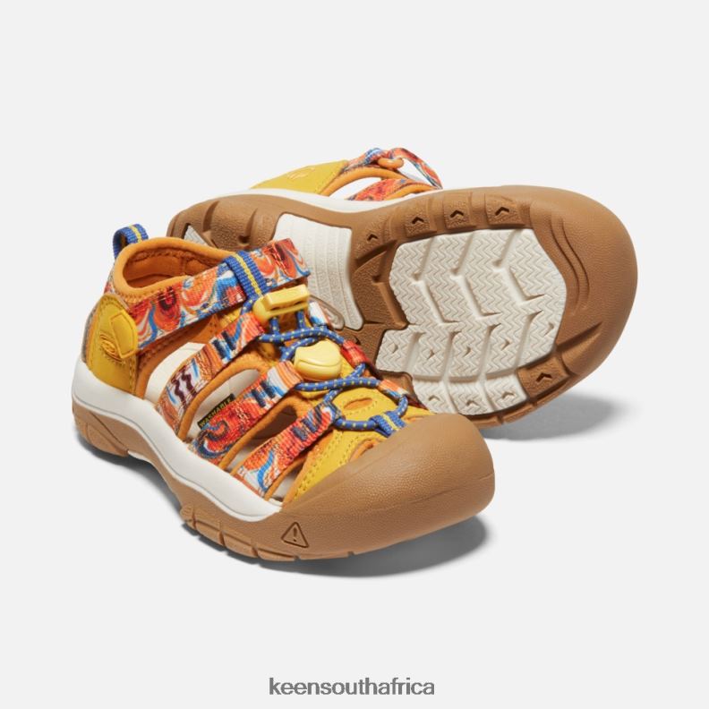 Little \' Newport x Outdoor Afro Orange Peel-Yellow R268B408 Keen Kids