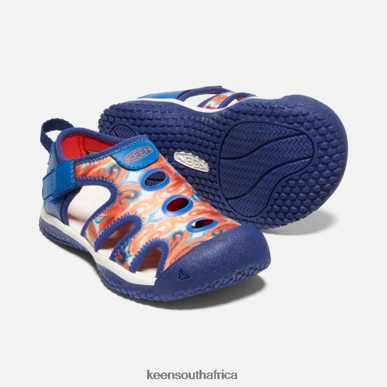 Little \' Stingray x Outdoor Afro Orange Peel-Blue R268B411 Keen Kids