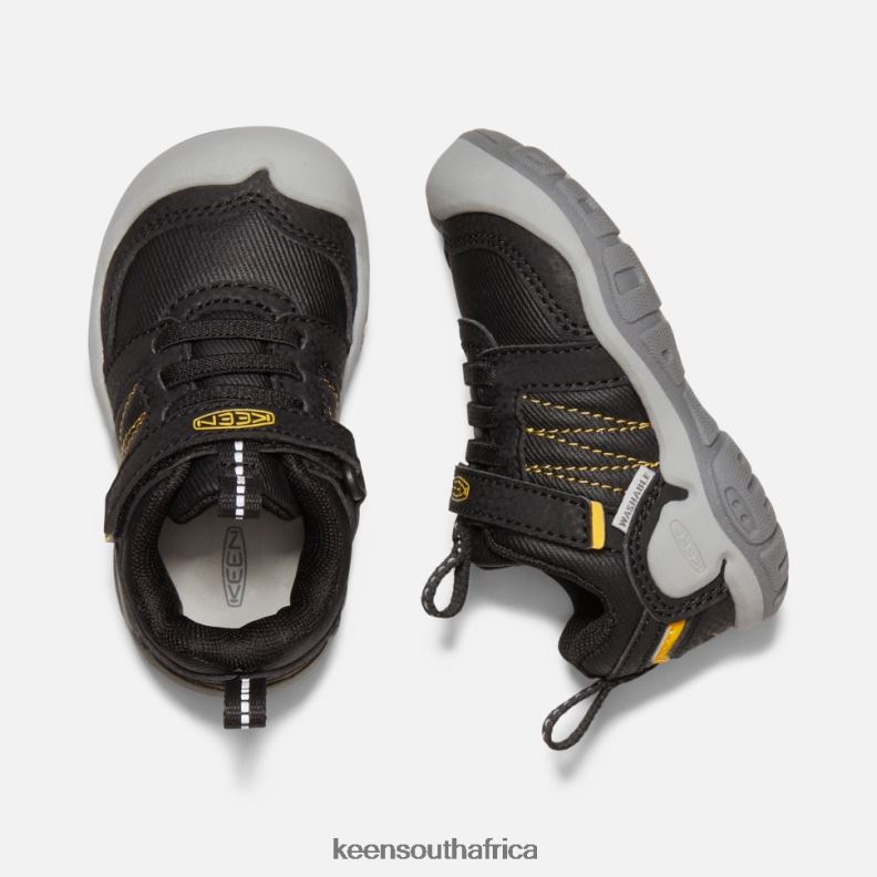 Black-Yellow Toddlers\' Knotch Peak Sneaker Black-KEEN Yellow R268B553 Keen Kids