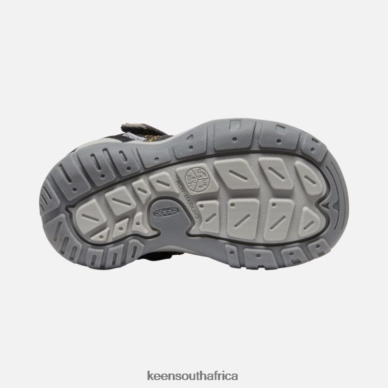 Black-Yellow Toddlers\' Knotch Peak Sneaker Black-KEEN Yellow R268B553 Keen Kids