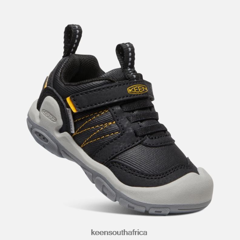 Black-Yellow Toddlers\' Knotch Peak Sneaker Black-KEEN Yellow R268B553 Keen Kids