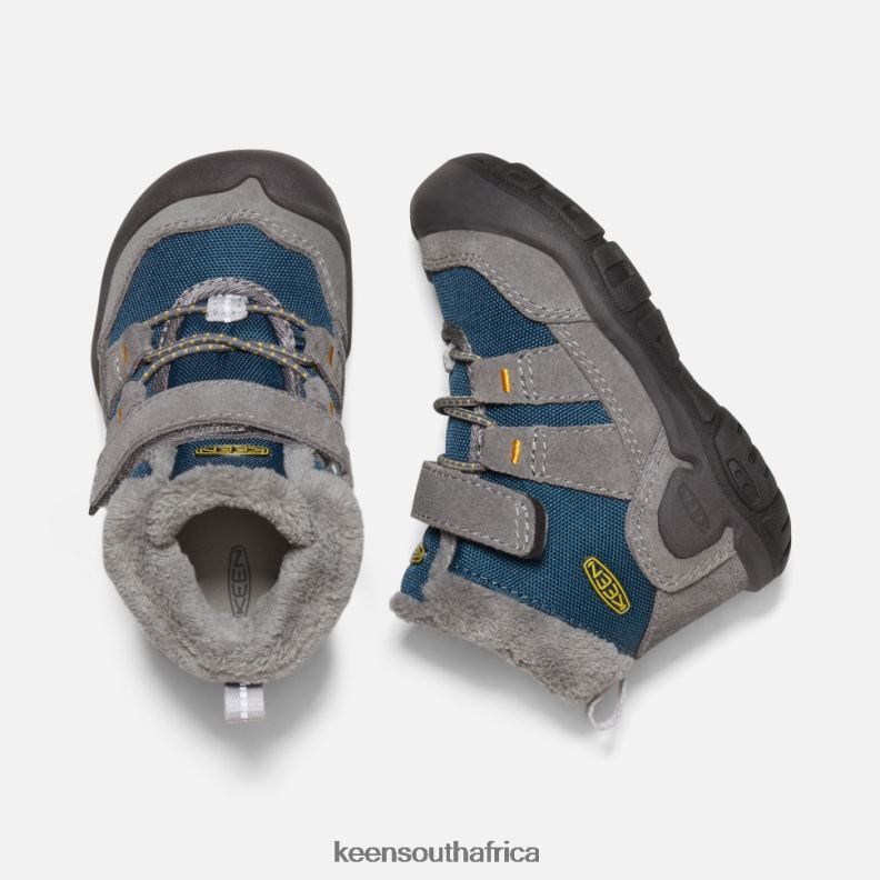 Toddlers\' Knotch Chukka Steel Grey- Blue Wing Teal R268B555 Keen Kids