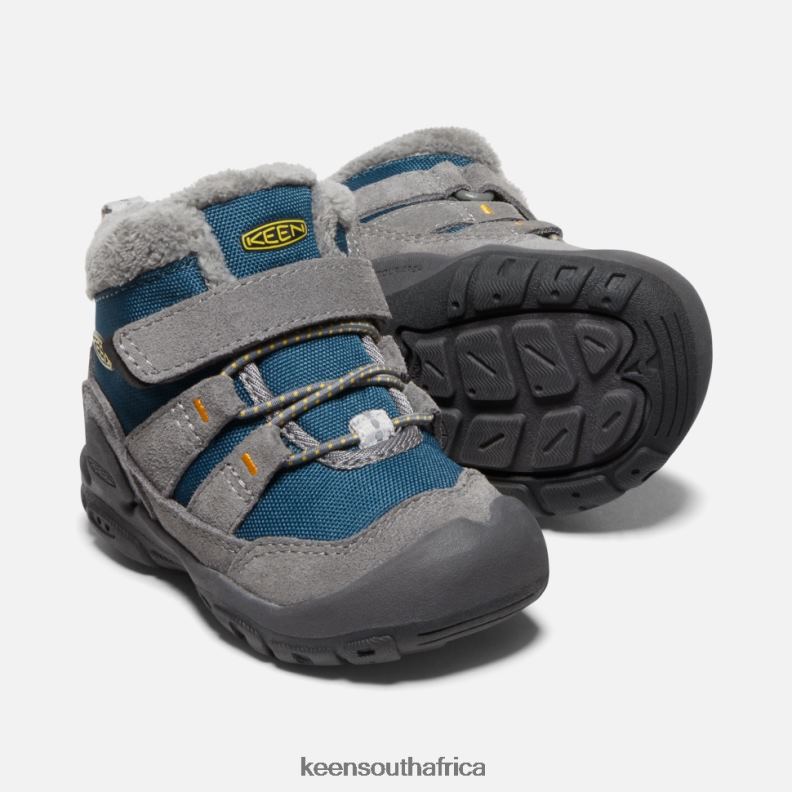 Toddlers\' Knotch Chukka Steel Grey- Blue Wing Teal R268B555 Keen Kids