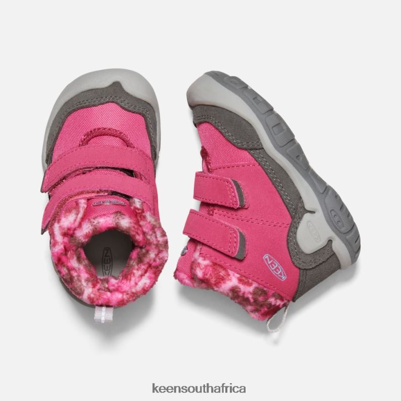 Toddlers\' Knotch Double Strap Chukka Fruit Dove-Black R268B564 Keen Kids