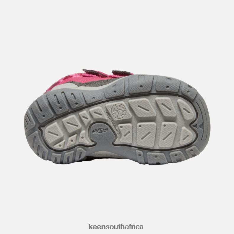 Toddlers\' Knotch Double Strap Chukka Fruit Dove-Black R268B564 Keen Kids