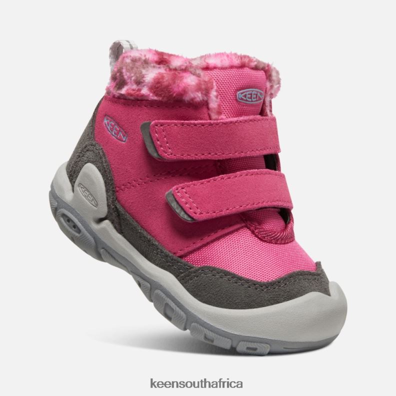 Toddlers\' Knotch Double Strap Chukka Fruit Dove-Black R268B564 Keen Kids