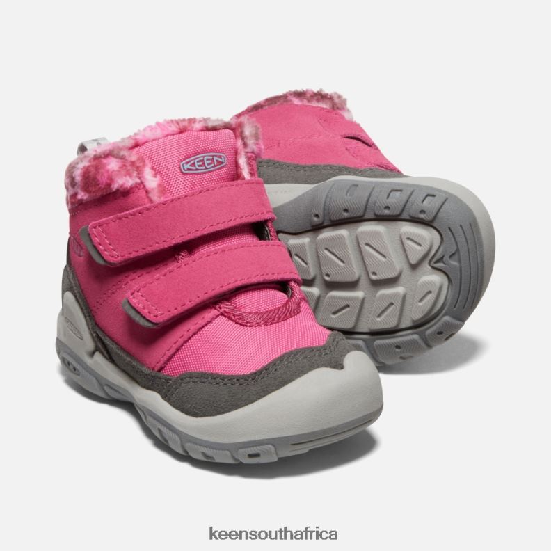 Toddlers\' Knotch Double Strap Chukka Fruit Dove-Black R268B564 Keen Kids