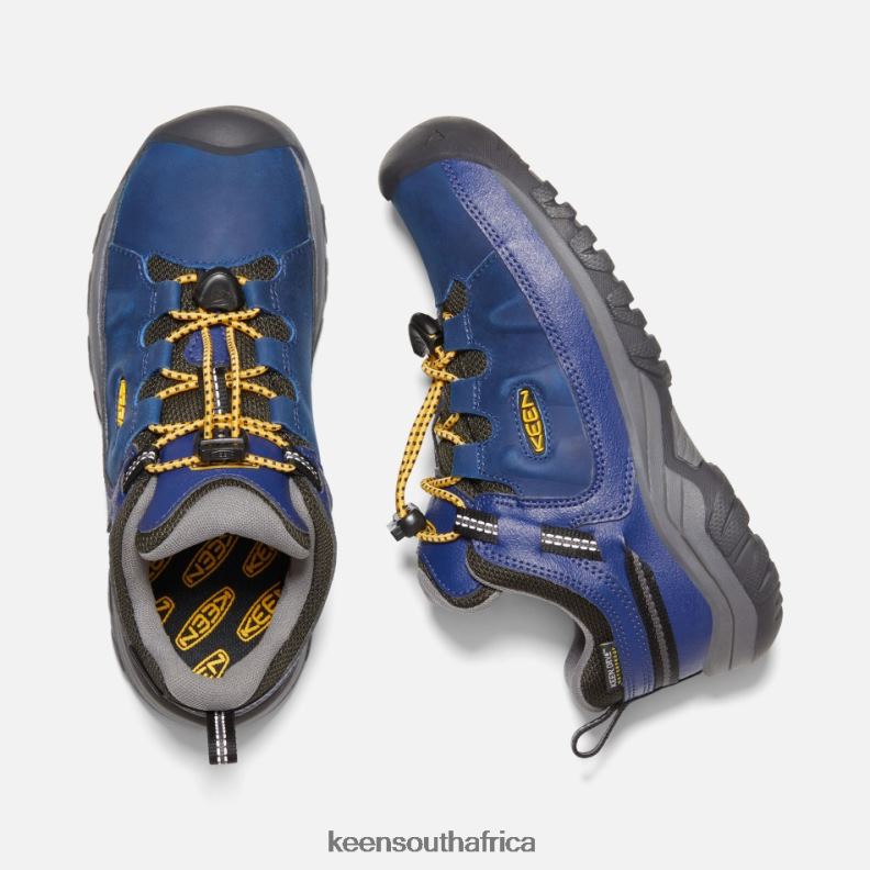 Older \' Targhee Waterproof Hiking Shoes Blue Depths-Forest Night R268B276 Keen Kids