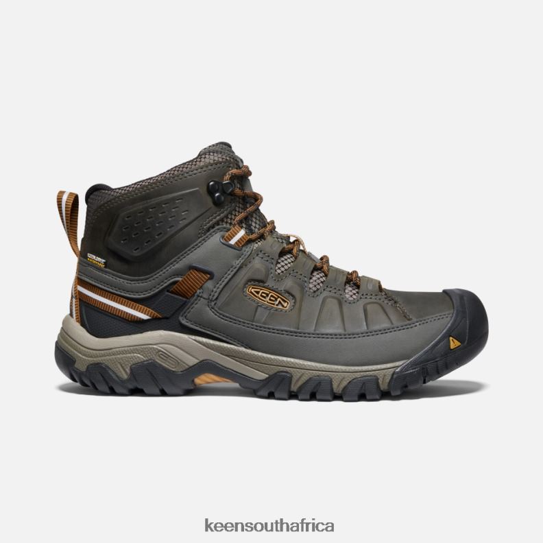 Targhee III Waterproof Hiking Boots Black Olive-Golden Brown R268B262 Keen Men