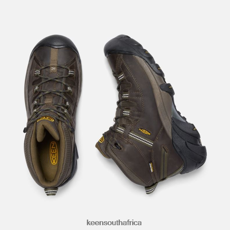 Targhee II Waterproof Mid Wide Canteen-Dark Olive R268B267 Keen Men