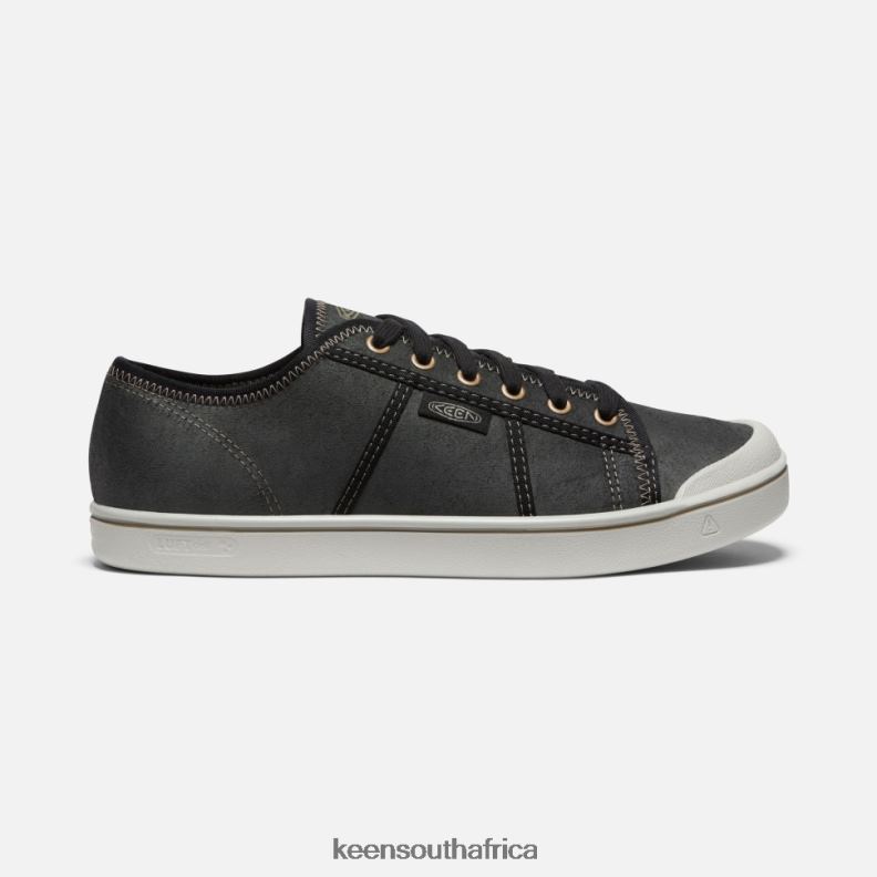 Eldon Harvest Leather Sneaker Black-Silver Birch R268B480 Keen Men