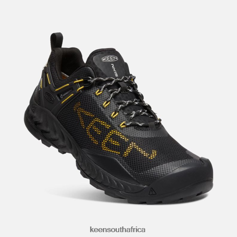 Black-Yellow NXIS EVO Waterproof Shoe Black-KEEN Yellow R268B392 Keen Men