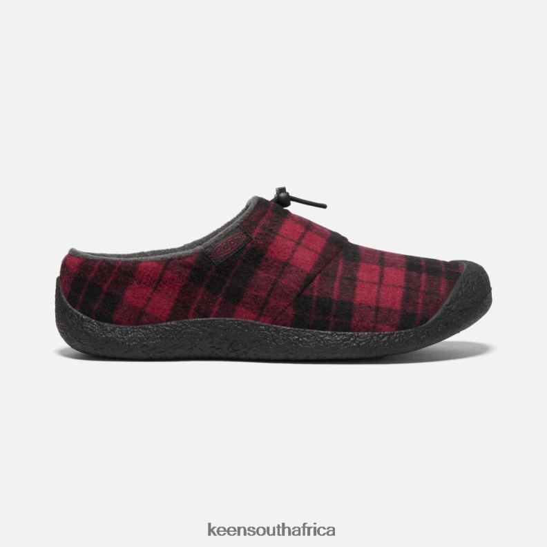 Howser III Slide Rhubarb Plaid-Black R268B486 Keen Men