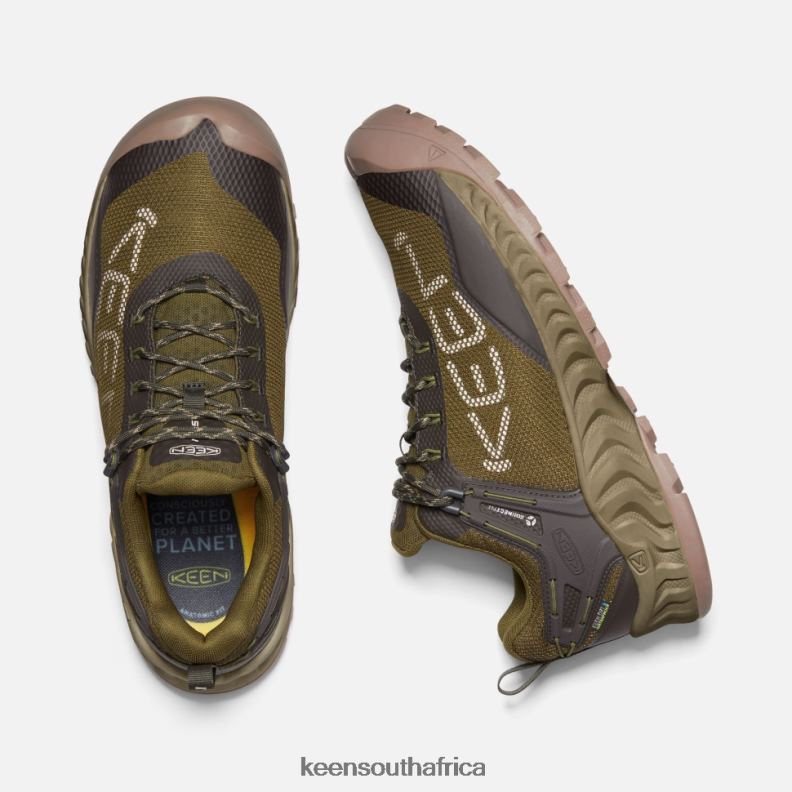 NXIS EVO Waterproof Shoe Dark Olive-Black Olive R268B391 Keen Men