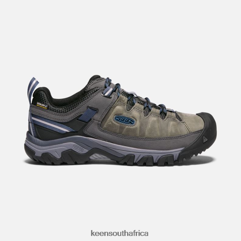 Targhee III Waterproof Hiking Shoes Steel Grey-Captain'S Blue R268B259 Keen Men