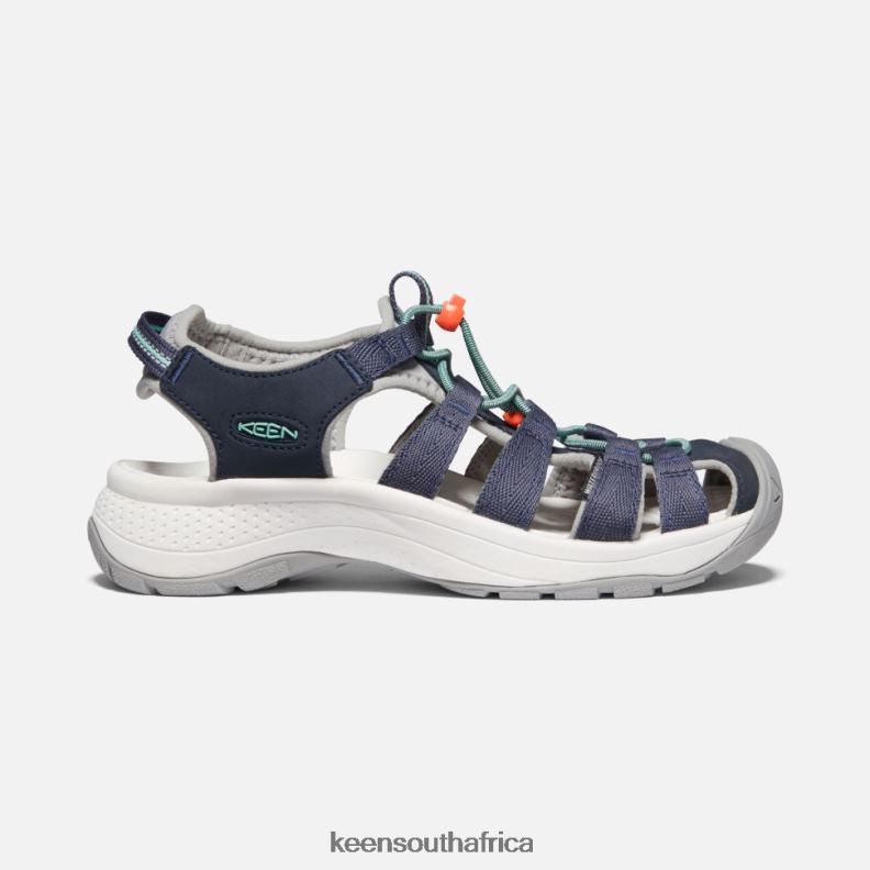 Astoria West Sandal Navy-Beveled Glass R268B369 Keen Women