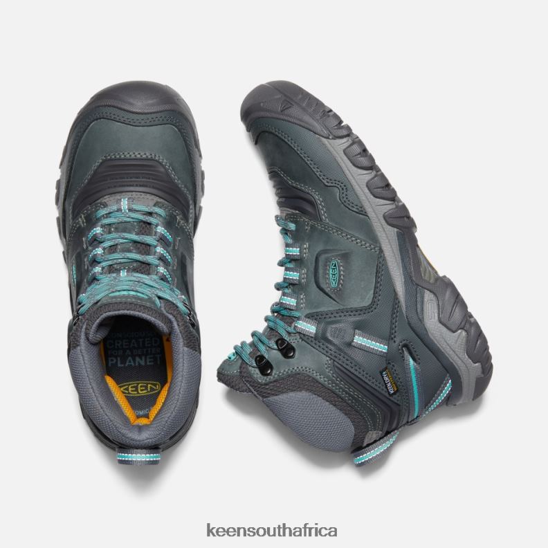 Ridge Flex Waterproof Hiking Boots Steel Grey-Porcelain R268B177 Keen Women