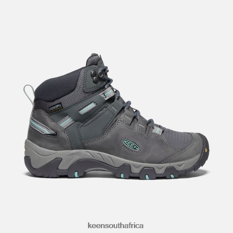 Steens Leather Waterproof Boot Steel Grey-Ocean Wave R268B189 Keen Women