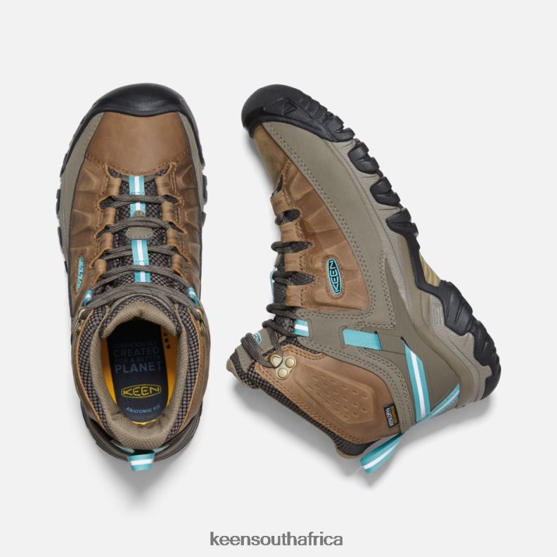 Targhee III Waterproof Hiking Boots Toasted Coconut-Porcelain R268B173 Keen Women