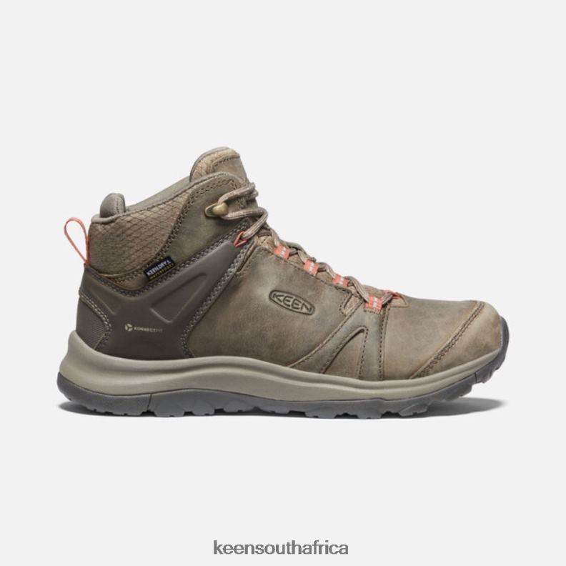 Terradora II Leather Mid Waterproof Hiking Boots Brindle-Redwood R268B178 Keen Women