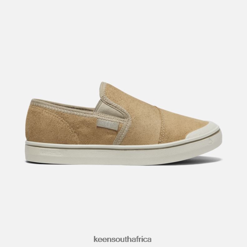 Elsa Harvest Leather Slip-On Beige-Silver Birch R268B327 Keen Women