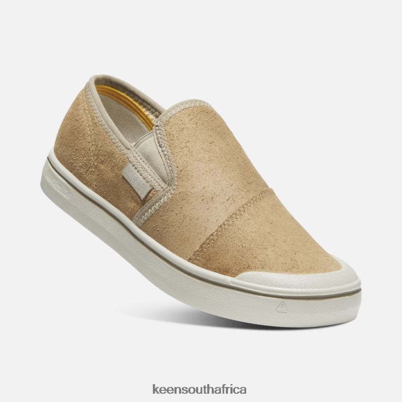 Elsa Harvest Leather Slip-On Beige-Silver Birch R268B327 Keen Women