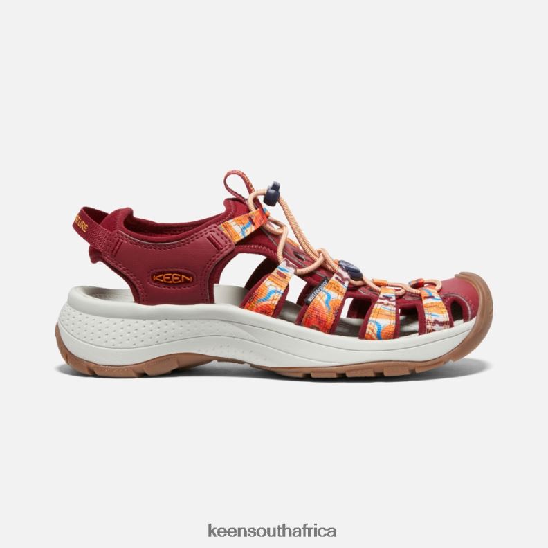 Astoria West x Outdoor Afro Orange Wave-Red R268B406 Keen Women