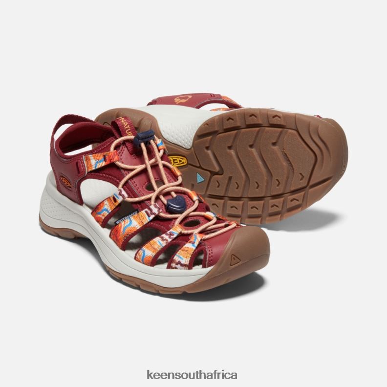 Astoria West x Outdoor Afro Orange Wave-Red R268B406 Keen Women