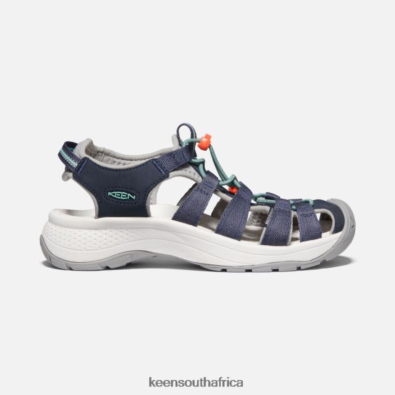 Astoria West Sandals Navy-Beveled Glass R268B40 Keen Women