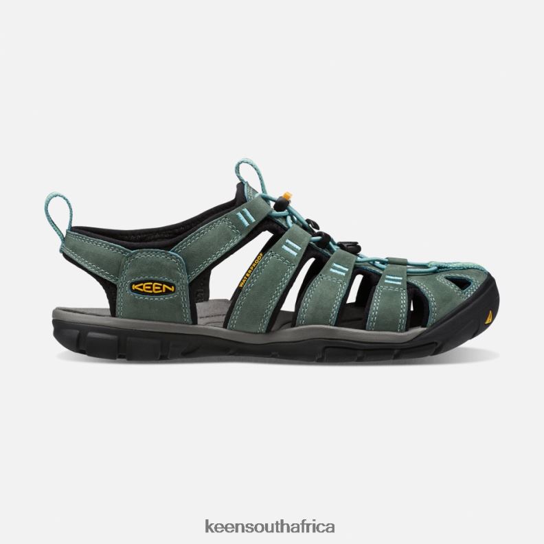 Clearwater Leather Cnx Sandals Mineral Blue-Yellow R268B87 Keen Women