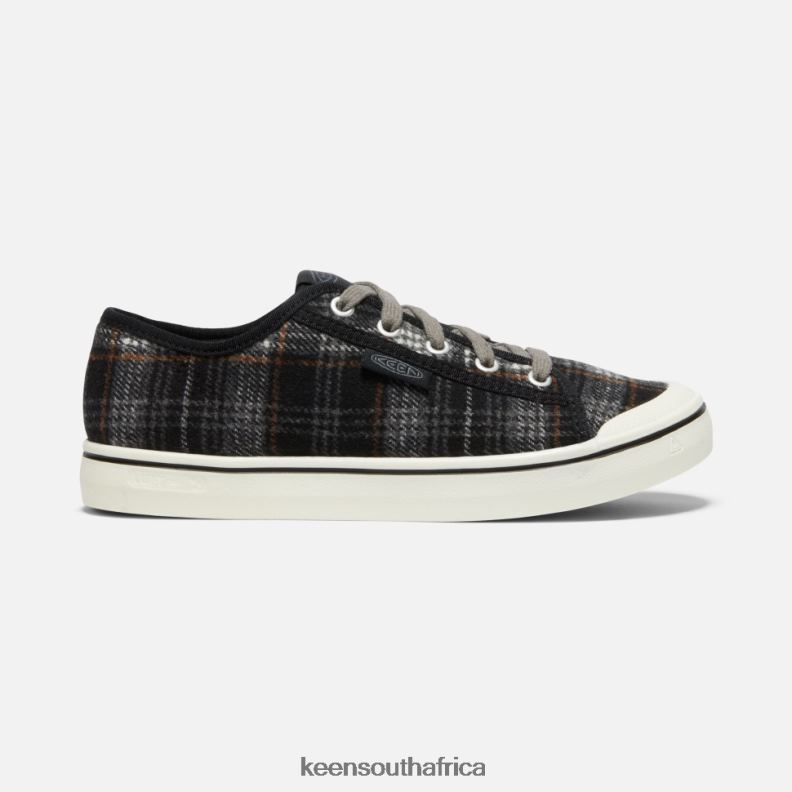 Elsa V Sneaker Black Plaid-Steel Grey R268B335 Keen Women
