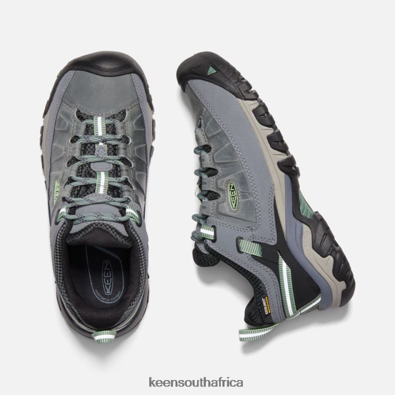 Targhee III Waterproof Hiking Shoes Bleacher-Duck Green R268B153 Keen Women
