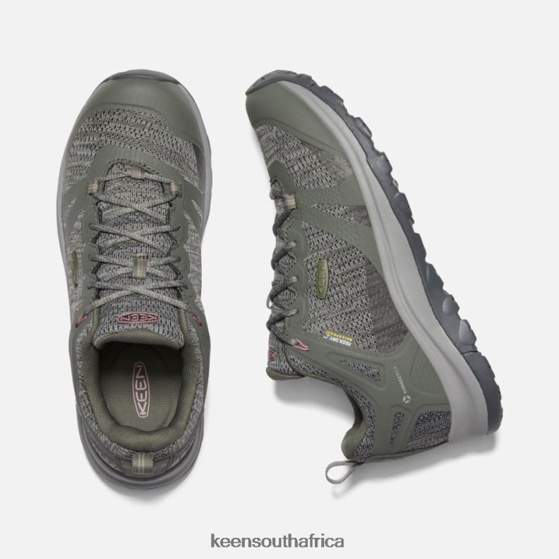 Terradora II Waterproof Hiking Trainers Dusty Olive-Nostalgia Rose R268B157 Keen Women