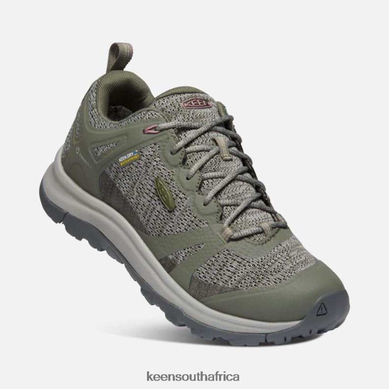 Terradora II Waterproof Hiking Trainers Dusty Olive-Nostalgia Rose R268B157 Keen Women
